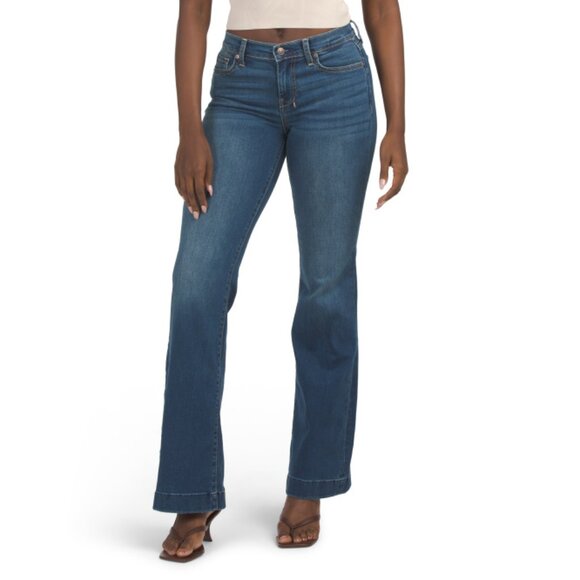 7 FOR ALL MANKIND Athnblumal Dojo Flare Jeans - Picture 1 of 2